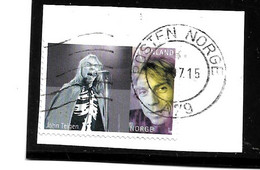 NORWEGEN 003  / Fragment Mit  JAN TTEIGEN  (Sänger) 2015 O - Used Stamps