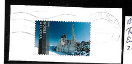 NORWEGEN 004  / Fragment Mit  Europamarke 2008 (Felsen)   O - Gebraucht
