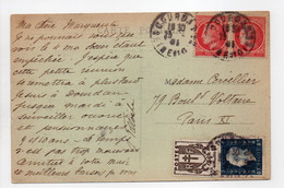 - Carte Postale SOURS (Eure-et-Loir) Pour PARIS 25.4.1941 - Bel Affranchissement Philatélique - - Covers & Documents