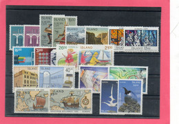 Europa Islande ( 1984 A 1993 *** ) 20 Valeurs - Collections (without Album)