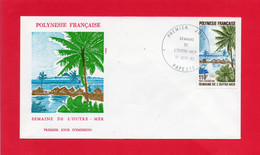 Pli En 1° Jour De 1982  ( Semaine De L'Outre -Mer ) Polynésie Française - Collections (without Album)