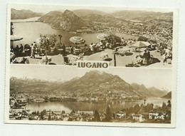 LUGANO - DUE VEDUTE VIAGGIATA FG - Lugano