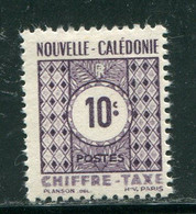 NOUVELLE CALEDONIE- Taxe Y&T N°39- Neuf Avec Charnière * - Strafport