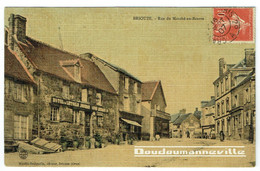 CPA - 61 - BRIOUZE - Hôtel De L'Etoile Tenu Par JOURDAN Rue Du Marché Au Beurre      ***BELLE CARTE TOILEE*** - Briouze