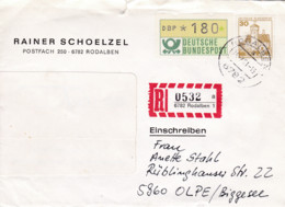 Eingedruckter R-Zettel,. 6782 Rodalben1, Nr. 032 Ub "a" - R- Und V-Zettel