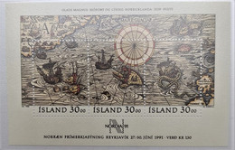 ICELAND 1991 - MNH - Block 10 - International Stamp Exhibition - Blocks & Sheetlets