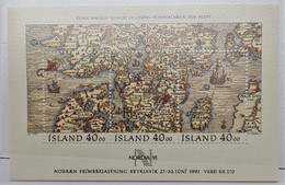 ICELAND 1991 - MNH - Block 12 - International Stamp Exhibition - Hojas Y Bloques