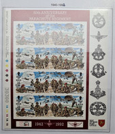 ISLE OF MAN 1992 - MNH - Sheetlet 50th Anniversary Of The Parachute Regiment - Isle Of Man