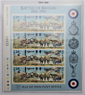 ISLE OF MAN 1990 - MNH - Sheetlet 50th Anniversary Of The Battle Of Britain - Man (Ile De)