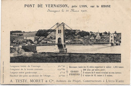 69 - PONT DE VERNAISON Inauguré Le 31 Mars 1902 Précurseur - Otros Municipios