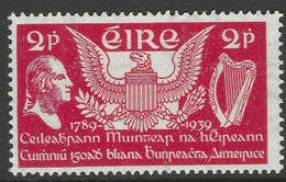 Ireland. 1939 150th Anniv Of US Constitution And Installation Of First US President. 2d MH. SG 109 - Unused Stamps