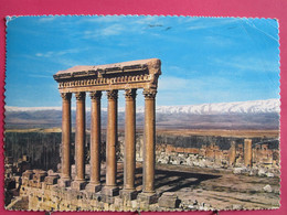 Visuel Très Peu Courant - Liban - Baalbeck - Colonnade Du Temple De Jupiter - Jolis Timbres - 1962 - R/verso - Liban