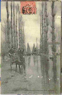 1912 JARNAC : 4 Cartes Bout Des PONTS QUAIS INONDATION HOPITAL Animées - Jarnac