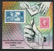 France - Bloc CNEP - Yvert 44 - Salon D'Automne Paris 2005 - Gravure, Timbres - CNEP