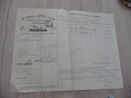 Connaissement Dampskibs Selskab Bordeau Libau Riga Reval 1909  Olives Pour Reval - Transports