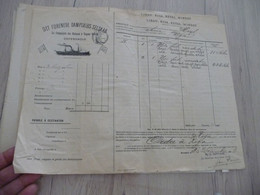 Connaissement Dampskibs Selskab Bordeau Libau Riga Reval 1903 Verdet Pour Riga - Transportmiddelen