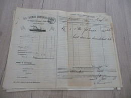 Connaissement Dampskibs Selskab Bordeau Libau Riga Reval 1903 Tartre Pour Riga - Transportmiddelen