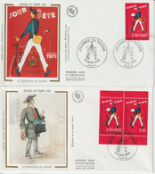 France FDC 1993 Journée Du Timbre 2792 Et Paire P2793A - 1990-1999