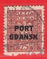 MiNr.22  O Deutschland Freie Stadt Danzig  Port Gdansk - Port Gdansk