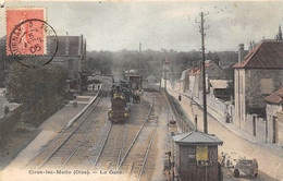 Cires-lès-Mello     60        Intérieur De La Gare   - Train - Colorisée   (voir Scan) - Other & Unclassified