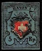 94990gB - SWITZERLAND -  STAMP  - Zumstein # 15 II -  USED - DEFECTIVE - Gebraucht