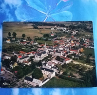 LES TROIS MOUTIERS - VUE AERIENNE DU BOURG - CPSM ECRITE EN 1975 - Les Trois Moutiers