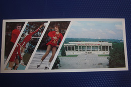 USSR. MOSCOW. CENTRAL STADE / STADIUM "LUZHNIKI" - Small Sports Arena Old Soviet Postcard, 1984 Volleyball - Pallavolo
