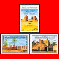 LIBYA 1991 Scenes From Libya Sahara Heritage Tourism (MNH) - Libye