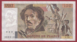 100 Francs "Delacroix" --1979 ---ALPH .J.18----  Dans L 'état - 100 F 1978-1995 ''Delacroix''