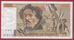 100 Francs "Delacroix" --1979 ---ALPH .S.20----  Dans L 'état - 100 F 1978-1995 ''Delacroix''