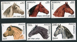 ROMANIA 1970 Horses MNH / **.  Michel 2888-93 - Ongebruikt