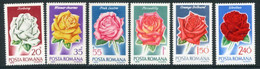 ROMANIA 1970 Roses MNH / **.  Michel 2868-73 - Unused Stamps