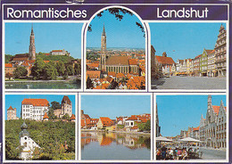 CPA LANDSHUT- DIFFERENT VIEWS, PANORAMA, STREET VIEWS, RIVER BANKS - Landshut