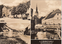 CPA LUBBENAU- DIFFERENT VIEWS, SQUARES, CAR - Luebbenau