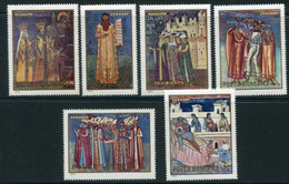 ROMANIA 1970 Monastery Frescoes MNH / **  Michel 2856-61 - Nuevos