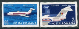 ROMANIA 1970 Civil Aviation MNH / **  Michel 2840-41 - Ungebraucht