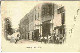 1903 LAMBESC : Le CERCLE Dans La Rue GRANDE Animée - Lambesc
