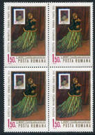 ROMANIA 1970 Romanian-French Stamp Exhibition Block Of 4  MNH / **.  Michel 2837 - Ongebruikt