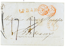 MARQUE D ENTREE PAYS BAS PAR VALENCIENNES ET CACHET GIVET  LAC 1842 - Entry Postmarks