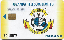 Uganda - UTL - Logo & Services, Cn. UTLAA, Siemens S30, 50U, Used - Oeganda
