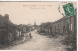 52- Haute.Marne _ Chalindrey_ Rue De Langre ( 1913) - Chalindrey