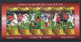 Maldives, 2002, Soccer World Cup Japan And South Korea, Football, MNH Sheet, Michel 4014-4019 - Maldivas (1965-...)