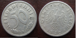 50 Pf 1940-A - 50 Reichspfennig