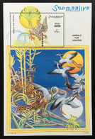 Somalia, 1999, Animals For Hunting, Falcon, Bird Of Prey, MNH, Michel Block 58 - Somalia (1960-...)