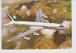 Vintage Rppc Alitalia Douglas Dc-8 Aircraft - 1919-1938: Entre Guerres