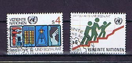 UN Wien 1980, Michel-Nr. 14-15 Gestempelt, Used / Cto (lot 2) - Oblitérés