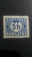 SLOVENSKO SLOVAQUIE TAXE Postage Due Doplatne 5h - Oblitérés
