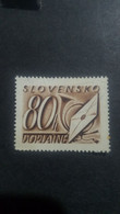 SLOVENSKO SLOVAQUIE TAXE Postage Due Doplatne 80h - Oblitérés