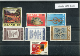 Islandia 1976 Completo ** MNH. - Komplette Jahrgänge