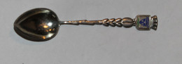 Petite Cuillère En Métal Argenté MOUSTIERS Provence Blason - Spoons